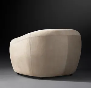 Juegos de Muebles de Sala de Estar de Lujo de Alta Gama, Diseño Moderno, Silla de Cuero Sylvain Personalizada - Product Image 4
