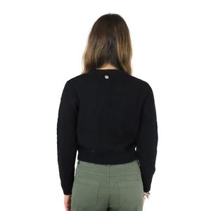 Nero DTA7935 Cardigan Streetwear lungo lunghezza Jacquard ricamato stampa autunno/inverno bottoni decorazione - Product Image 3
