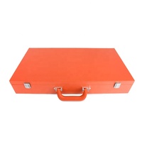 Reise tragbares Mahjong-Spielset Luxus-Leder-Mahjong-Set Box Luxus-Leder koffer American Mahjong-Spielset