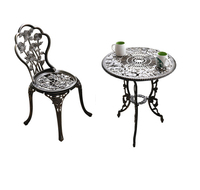 Zuoan – ensembles de Table et chaise de jardin en aluminium, en métal, pour Patio, salle à manger, balcon