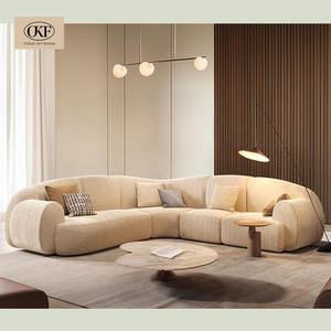 OKF Sofá Modular Inspirado EN LA Naturaleza Verde Oscuro Vintage Restaurante Cabina Relajación Perezosa Sala de Estar Sofá para Uso de Villa - Product Image 6