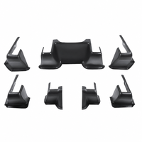 Accessoires intérieurs pour Tesla Model 3 17-23 et Model Y 21-24, protections anti-coup de pied pour la rangée arrière, jeu de 4 pièces en plastique TPE