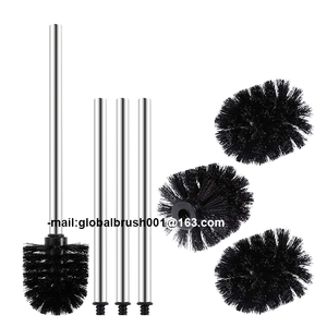 Testina di <span class=keywords><strong>Ricambio</strong></span> Universale Nera in Plastica per <span class=keywords><strong>Scopino</strong></span> WC Sunshine, Setole in Nylon, Design Portatile Ecologico per la Pulizia degli Spazzolini - Product Image 2