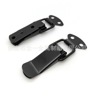 Cerradura de Hebilla Larga de Acero Inoxidable de 72 mm, Cerradura Industrial Resistente para Muebles, Sin Llave, Duradera, Negra - Product Image 4