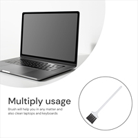 Brosse de nettoyage portable tendance pour moulin à café en porcelaine fine, avec long manche et poils en plastique, outil de dépoussiérage, accessoires pour café