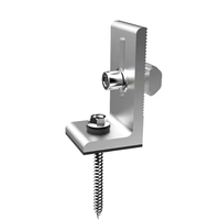 Fabricant chinois de pinces de fixation pour panneaux solaires en aluminium anodisé argenté et noir, pinces d'extrémité en forme de Z, pinces intermédiaires, pinces pour panneaux solaires