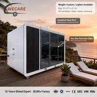 Chambre d'hôtel capsule Wecare pour l'extérieur, maisonnette préfabriquée, cabane modulaire mobile pour le glamping, les centres de villégiature et les séjours en maison d'hôtes