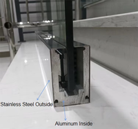 Conception de balustrade de balcon en aluminium pour villa