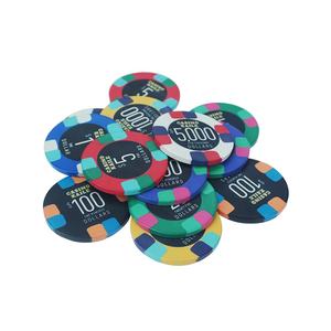 Jetons de poker professionnels surdimensionnés en céramique 19g 55mm ou autres grandes tailles, logo personnalisé, ensemble pour <span class=keywords><strong>casino</strong></span>, club de poker, <span class=keywords><strong>jeu</strong></span> - Product Image 2