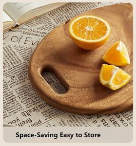 Tabla de Cortar de Madera de Nogal con Mango, Tabla de Cortar de Cocina para Delicatesen, Tabla para Servir Queso, Nuevo y en Oferta - Product Image 4