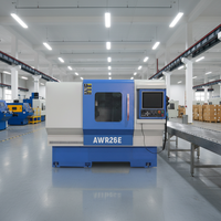 Tour horizontal à double broche de moyenne capacité AWR26E à 2 axes, précision 0,01 mm, vente directe usine Yujie