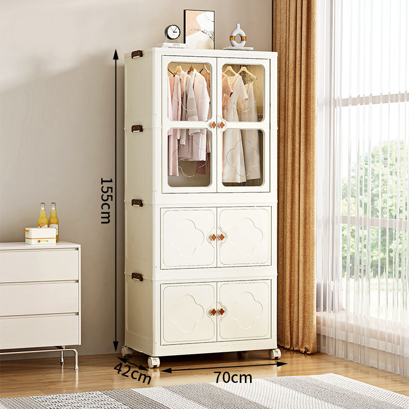 1 wardrobe +2 cabinets