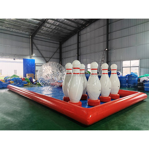 Ensemble <span class=keywords><strong>de</strong></span> <span class=keywords><strong>jeu</strong></span> <span class=keywords><strong>de</strong></span> bowling gonflable <span class=keywords><strong>géant</strong></span> commercial avec boule Zorb, allée <span class=keywords><strong>de</strong></span> bowling gonflable interactive pour le team building - Product Image 2