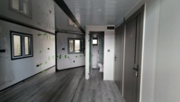 Maisons préfabriquées en kit en promotion, maisons conteneurs chinoises, maison de luxe de 40 pieds pour appartement