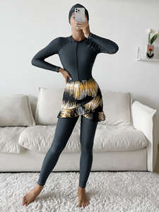 Traje de Baño Islámico Premium, Ropa de Playa Musulmana, Traje de Baño para Mujeres Musulmanas Adultas, Bikini Personalizado, Soporte para Bikinis y Ropa de Playa LT - Product Image 6