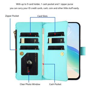 Livraison Rapide pour OPPO Find X8 5G Global – Étui en Cuir à Fermeture Magnétique avec <span class=keywords><strong>9</strong></span> Emplacements pour Cartes, Fermeture Éclair et Dragonne - Product Image 3