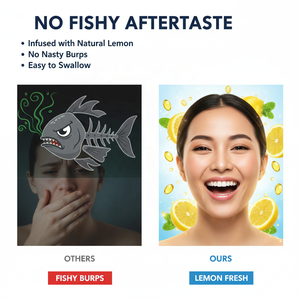 Cápsulas de Óleo de Peixe Omega 3 OEM com EPA e DHA para Melhorar a Imunidade e Energia para Mulheres Adultas, 120 Unidades, Sem OGM, Natural - Product Image 4