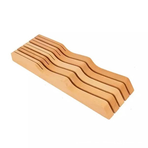 Ensemble de blocs à couteaux en bois 4, 5 ou 8 pièces – Organisateur de rangement de bureau durable pour couteaux de cuisine - Product Image 5