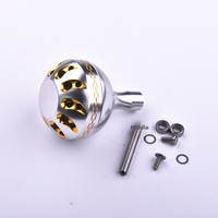 Poignée sphérique universelle en alliage d'aluminium pour moulinet de pêche à la ligne, accessoire de poignée de moulinet spinning en forme de goutte d'eau, fabriqué en Chine