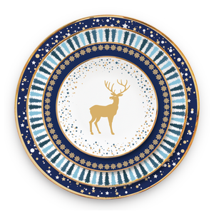 Jakun — assiettes en céramique, vente en gros, 9 pièces - Product Image 1