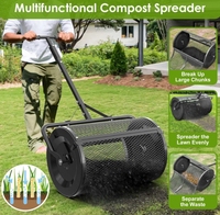 Épandeur de tourbe robuste pour jardin, applicateur d'engrais à poignée en T pour pelouse et jardin extérieur
