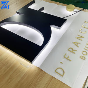 Insegna con Logo per Esterni, Lettere in Acciaio Inox e Acrilico, Insegna 3D Retroilluminata con Lettere <span class=keywords><strong>LED</strong></span> - Product Image 6