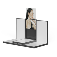 Conception personnalisée Présentoir publicitaire de comptoir avec LED pour cosmétiques maquillage et parfum en acrylique à vendre