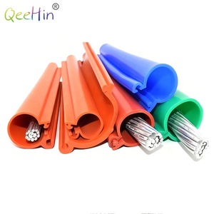 Manchon de câble haute tension à coupe personnalisable Type de boucle <span class=keywords><strong>gaine</strong></span> de câble en cuivre électrique manchons d'isolation en caoutchouc de Silicone - Product Image 6