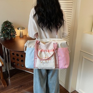 Sac de voyage en velours grande capacité 36-55L, résistant à l'usure, séparation sec-humide, simplicité urbaine, couleurs contrastées, unisexe, vente en gros - Product Image 3