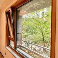 Fenêtre oscillo-battante en aluminium noir à double vitrage trempé, cadre étroit, pour appartement en immeuble de grande hauteur, balcon, cuisine