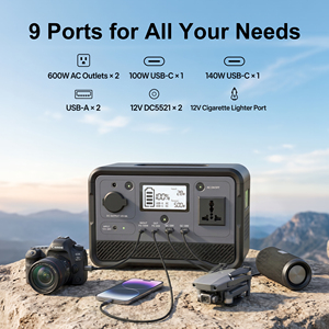 OEM 298Wh LiFePO4 Battery 350W (700W Peak) with AC Outlet Mini Solar Generator Fast Charing Portable Power Station for Emergency - Product Image 5
