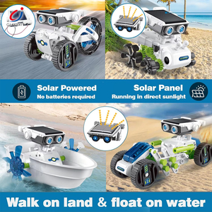 Chengji panel năng lượng mặt trời <span class=keywords><strong>Robot</strong></span> đồ chơi <span class=keywords><strong>DIY</strong></span> xây dựng khoa học Powered công cụ học Tập Giáo Dục 12 trong 1 năng lượng mặt trời Powered giáo dục <span class=keywords><strong>Robot</strong></span> Kit - Product Image 2