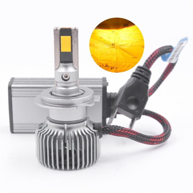 FSYLX P80 200W 16000LM H7 Car LED Headlight Bulb H11 Halogen Color H4 H7 H8 H11 9005 Auto Fog Lights for Audi 12V H7 Headlight