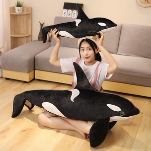 Peluche Orca Balena Assassina Grande Morbido in Velluto, Animale Marino Imbottito, OEM ODM Personalizzato, Ingrosso - Product Image 2
