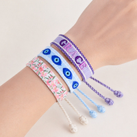 Nouveaux modèles de bracelets tissés en gros d'usine, accessoires bohèmes, bracelets à perles ajustables pour événements unisexes