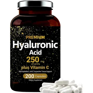 OEM Hyaluronic Acid SupplementsPlant Based Hyaluronic Acid Supplements 2 in 1 Formula Supports Skin Hydration Antioxidant