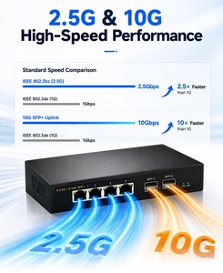 מתג אתרנט 10G לא מנוהל עם 4 יציאות רשת ו-2 SFP, מתג אתרנט 10gbe לא מנוהל עם 4 יציאות 2.5G SFP+ - Product Image 3