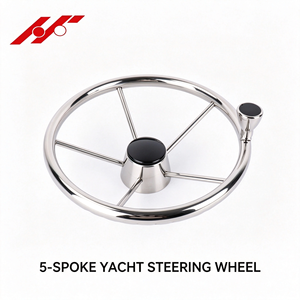 Volant de direction en acier inoxydable pour yacht, système de direction hydraulique pour bateau - Product Image 6