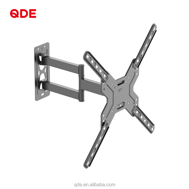 QDE Lcd Wall Bracket 26-60 Inch Universal Multifunction Telescopic Retractable LCD TV Holder Support Tilt -15~+15
