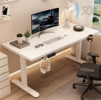 Bureau de travail moderne en fer pour e-sport, ergonomique, réglable en hauteur électriquement, table assis-debout, usage commercial, 1 à 5 ans