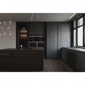 Gabinetes de Cocina de Madera Contrachapada con Superficie de Melamina Atractiva, Diseño Simple y Funcional, Herrajes de Aleación - Product Image 1