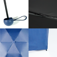 Portable en forme de capsule personnaliser coupe-vent Uv Double auvent 3-parapluie pliable pliant avec logo personnalisé