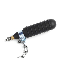 Boule de test gonflable en caoutchouc de 1,5 pouce avec tuyau d'extension et valve en laiton pour tester les fuites des canalisations d'évacuation