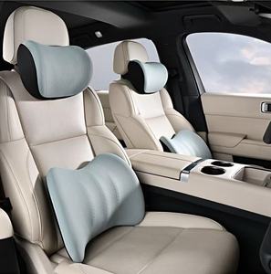 Luxury Car Headrest and Lumbar Support Breathable Gel Memory <b>Foam</b> Car Pillow and Lumbar <b>Cushion</b> with Medium Firmness - Product Image 6