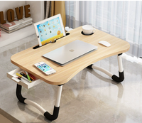 Petit support d'ordinateur portable de bureau pliant en bois de dessin animé pour le bureau à domicile ou la salle de classe