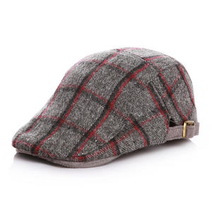 Gorro de Invierno MIO para Niños, Nuevo Modelo, Estilo Ivy, Patrón a Cuadros, Gorro Suave para Niño, Boina Vintage, Gorras Británicas de Moda - Product Image 3