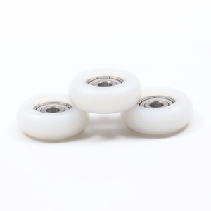 Rodamiento de acero inoxidable S420 de 6x32x11mm S626ZZ con revestimiento de nailon plástico PA6 Rodillos de ventana de tipo redondo Rodillo de puerta corredera - Product Image 5