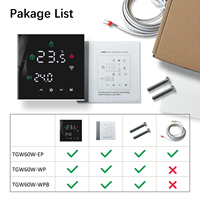 Termostato Inteligente WiFi para Calefacción de Agua Beok, Pantalla Táctil, Programación Semanal, OEM Disponible