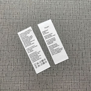 Etiquetas de Cuidado de Lavado con Logotipo de Marca Personalizado para Ropa, Etiquetas de Talla para el Cuello, Precio de Fábrica - Product Image 2