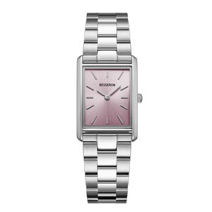 Sleek <b>Rectangular</b> 304 Stainless Steel Analog Quartz <b>Watch</b> with Stainless Steel Band Water Resistance for Versatile Everyday Use - Product Image 3